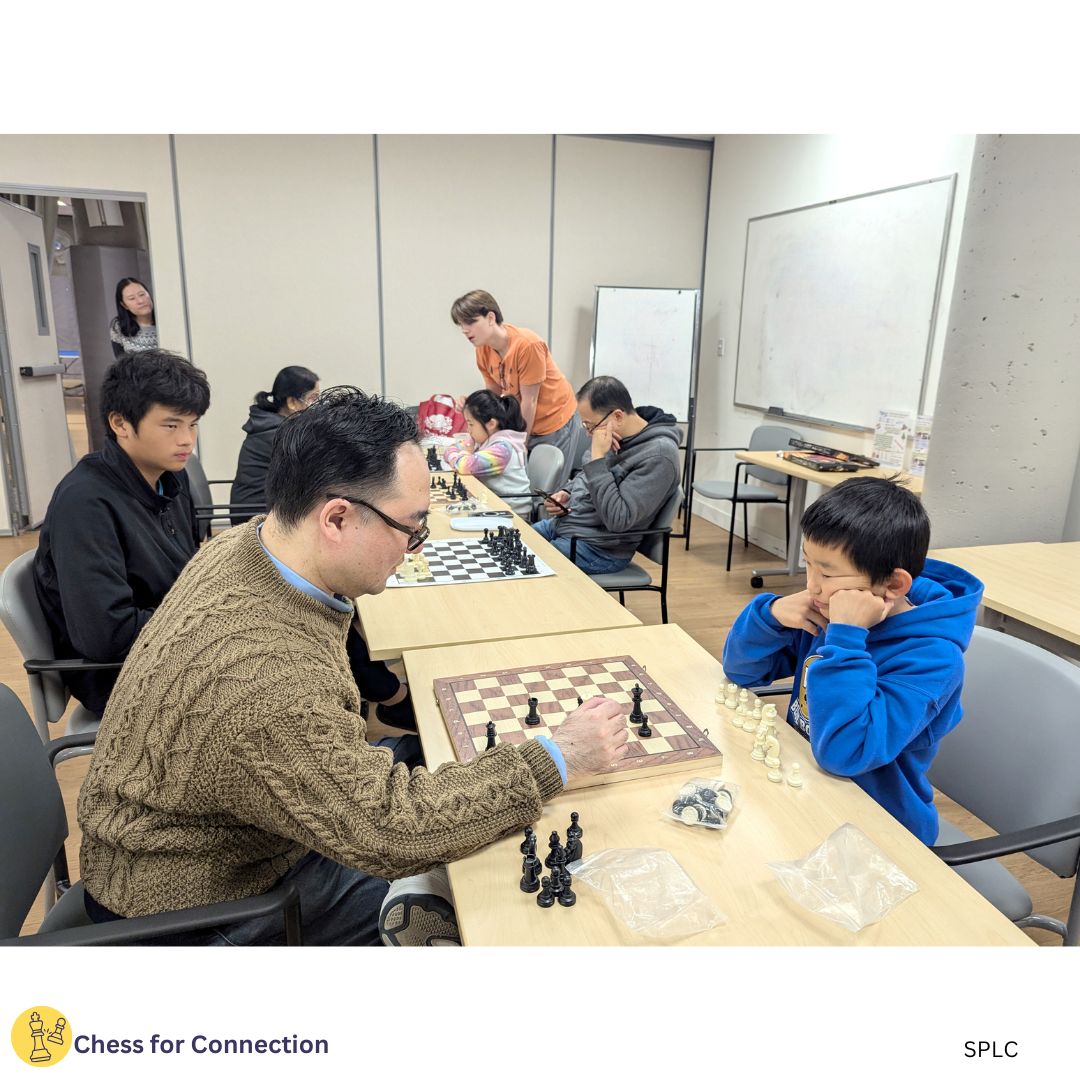 ChessForCXT's tweet image. 🧍‍♀️Girls &amp;amp; 🧍‍♂️Boys in Chess for Connection!

🌟Cecilia &amp;amp; Jasper in Action with Henry &amp;amp; Ryan at Senior Persons Living Connected

#socialchess #intergenerationalproject #seniors #youth #youthengagement #communityservice #chess #fide #chessforconnection @FIDESocialChess