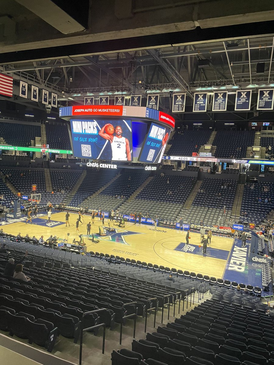 At the Cintas Center for Xavier (3-0) vs Wake Forest (4-0). Getting a look at Dailyn Swain and Ryan Conwell for Xavier, as well as Hunter Sallis for Wake Forest. Should be an entertaining matchup between two teams that ranked in the top 30 of this week’s AP Poll.
