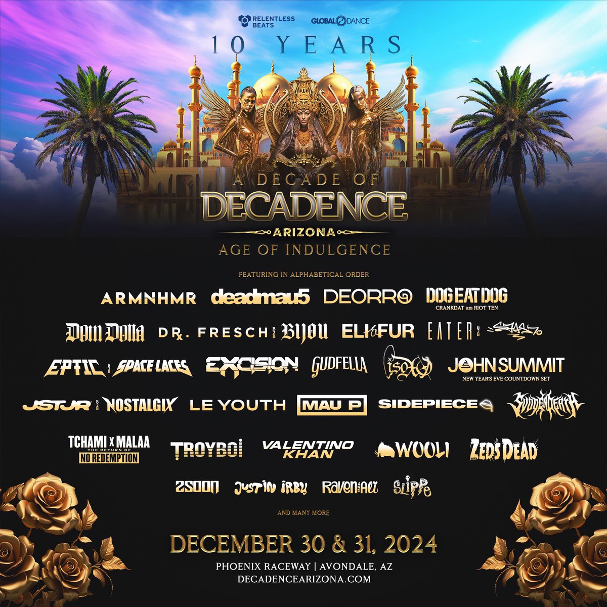 Ravenxali (@ravenxali) on Twitter photo 10 years of love + 10 years of <a href="/DecadenceAZ/">Decadence Arizona</a>
Just tryna share some magic with y’all 💜🪬 come thru and see what we mean 🎊
NYE ! You ! Us ! Main stage ! New music ! Good vibrations !!!!!!
Use code: RavenAli 10 years of love + 10 years of <a href="/DecadenceAZ/">Decadence Arizona</a>
Just tryna share some magic with y’all 💜🪬 come thru and see what we mean 🎊
NYE ! You ! Us ! Main stage ! New music ! Good vibrations !!!!!!
Use code: RavenAli