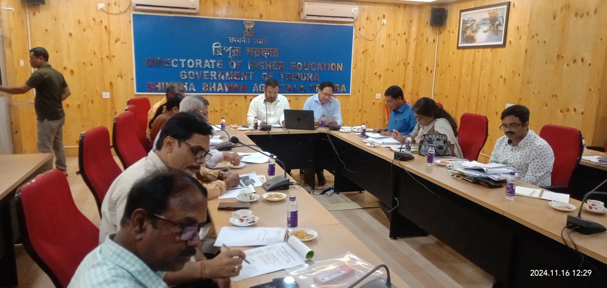 BirState's tweet photo. Program Name:- State Library Planning Committee (SLPC) Meeting in Hybrid Mode (Both Physical &amp; Virtual mode).
Date :-16/11/2024, Saturday, Time:- 12:00 Noon
Venue :- Conference Hall of Directorate of Higher Education, GoT , Agartala.
Organized By :- BCSCL. https://t.co/nz3FSXrZ7c