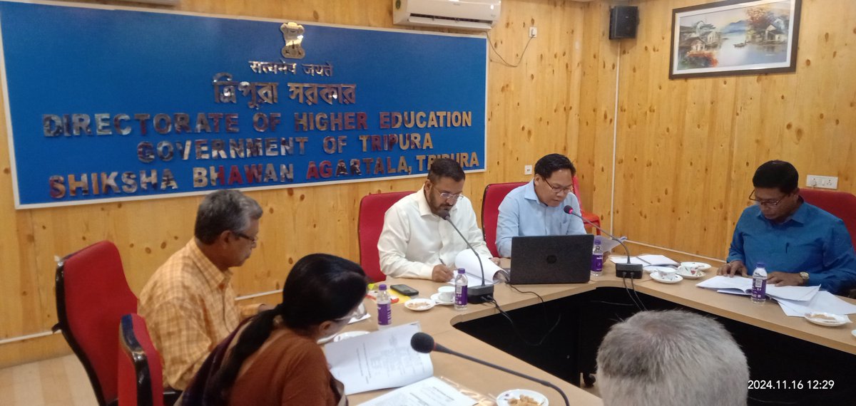 BirState's tweet photo. Program Name:- State Library Planning Committee (SLPC) Meeting in Hybrid Mode (Both Physical &amp; Virtual mode).
Date :-16/11/2024, Saturday, Time:- 12:00 Noon
Venue :- Conference Hall of Directorate of Higher Education, GoT , Agartala.
Organized By :- BCSCL. https://t.co/nz3FSXrZ7c