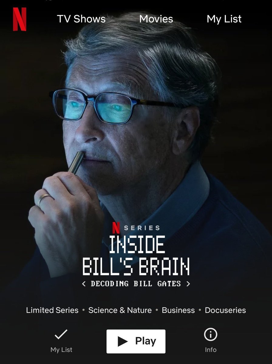 JodyCavalie's tweet photo. 🧵 Les 8 meilleurs documentaires Netflix a absolument voir sur l'investissement

1. Inside Bill's Brain: Decoding Bill Gates https://t.co/s9PuMz8u9a