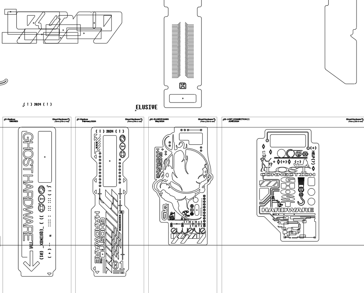 safehaven's tweet photo. 2023 + 2024 in ghost hardware tags
       i love designing these so much https://t.co/ijeBAABEsQ