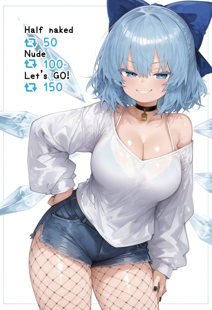 STOP_THINKINGAA's tweet image. #東方project #チルノ
東方ギャル色欲異聞-チルノ