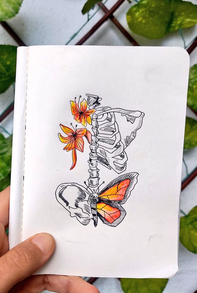 Böyle bir şeyler denedim bugün hem tarama hem boyama 🙃