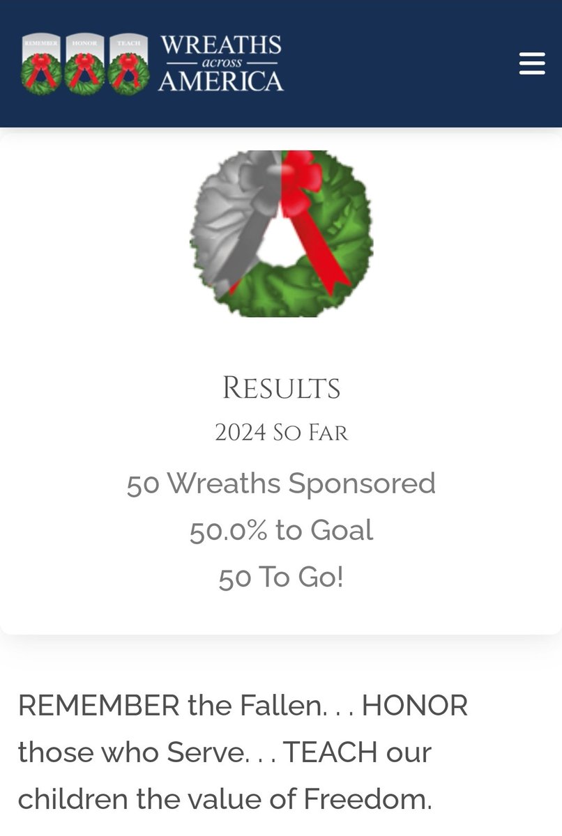 Camp Flintlock and the NC Volunteers Fife and Drum Corps will be participating in Weaths Across America this year. We still need sponsors. wreathsacrossamerica.org/pages/173376/O…