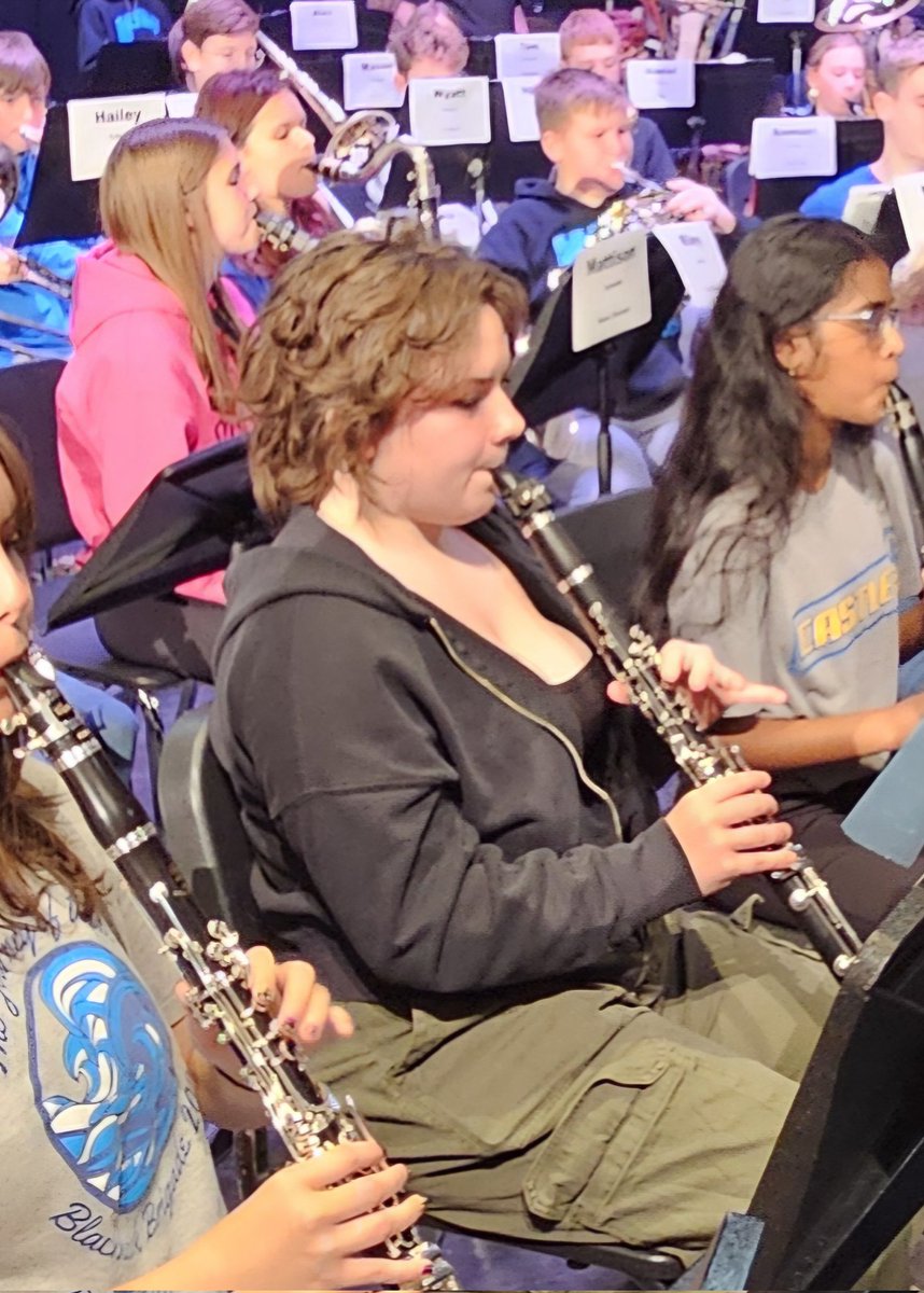NDCougarBands's tweet photo. Proud of these kiddos and their hard work both afterschool the last 3 Thursdays and then today at South Knox for the Indiana Bandmasters All-Region Honor Band.  A full day of rehearsal today from 10 until 5:30 and then the concert tomorrow at 4PM. Way to represent @NDaviesshs https://t.co/HI0XvwhxMD