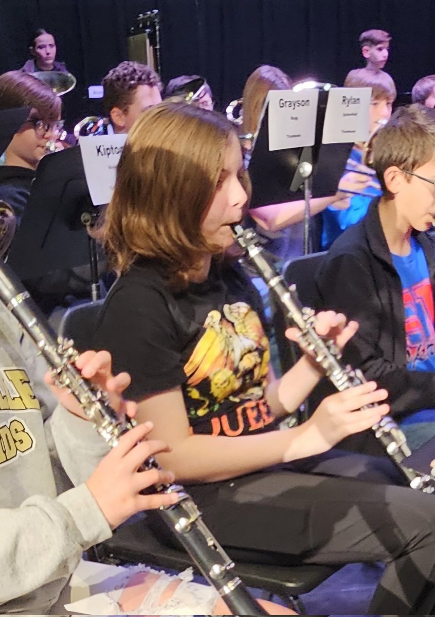 NDCougarBands's tweet photo. Proud of these kiddos and their hard work both afterschool the last 3 Thursdays and then today at South Knox for the Indiana Bandmasters All-Region Honor Band.  A full day of rehearsal today from 10 until 5:30 and then the concert tomorrow at 4PM. Way to represent @NDaviesshs https://t.co/HI0XvwhxMD