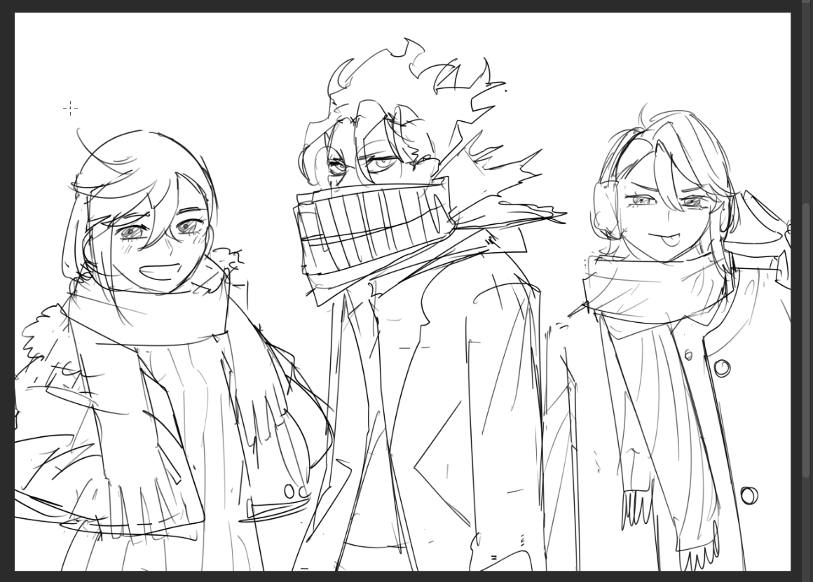 I've had this idea for a while now, I love drawing scarves 