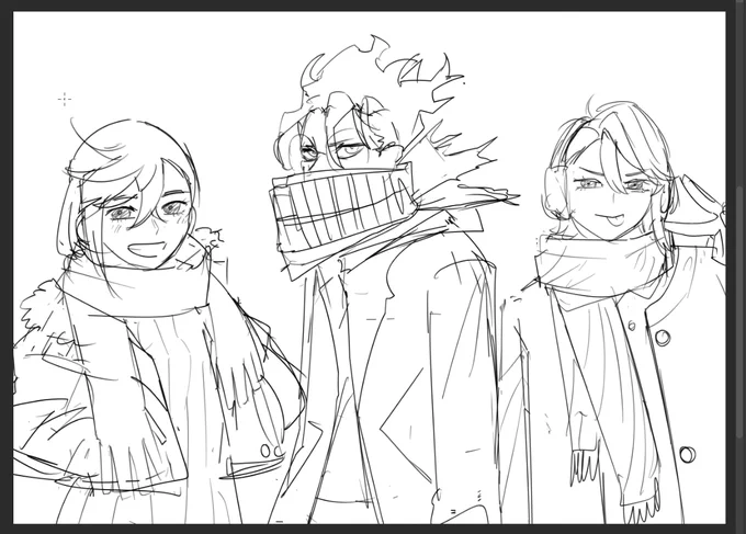 I've had this idea for a while now, I love drawing scarves 