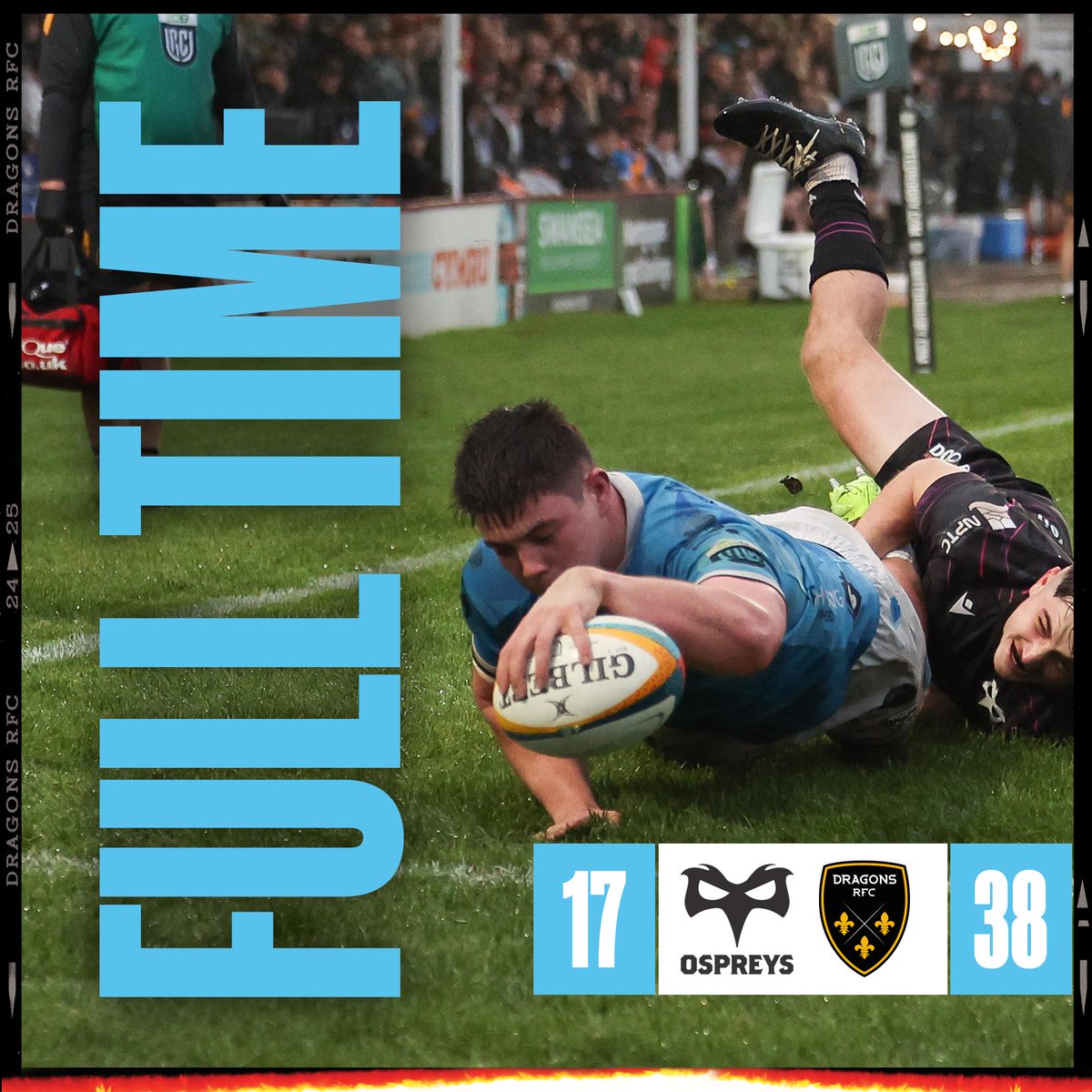 A great fortnight for Dragons A! After a comprehensive win last week they back it up with a hard-fought result in difficult conditions at St Helens. 

Buddugoliaeth gwych i'r Dreigiau sy'n selio ail fuddugoliaeth y pythefnos yn St Helens. 

#WeAreGwentRugby #OSPvDRA