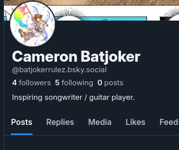 Follow me on Bluesky (if you want to, if not it's cool).