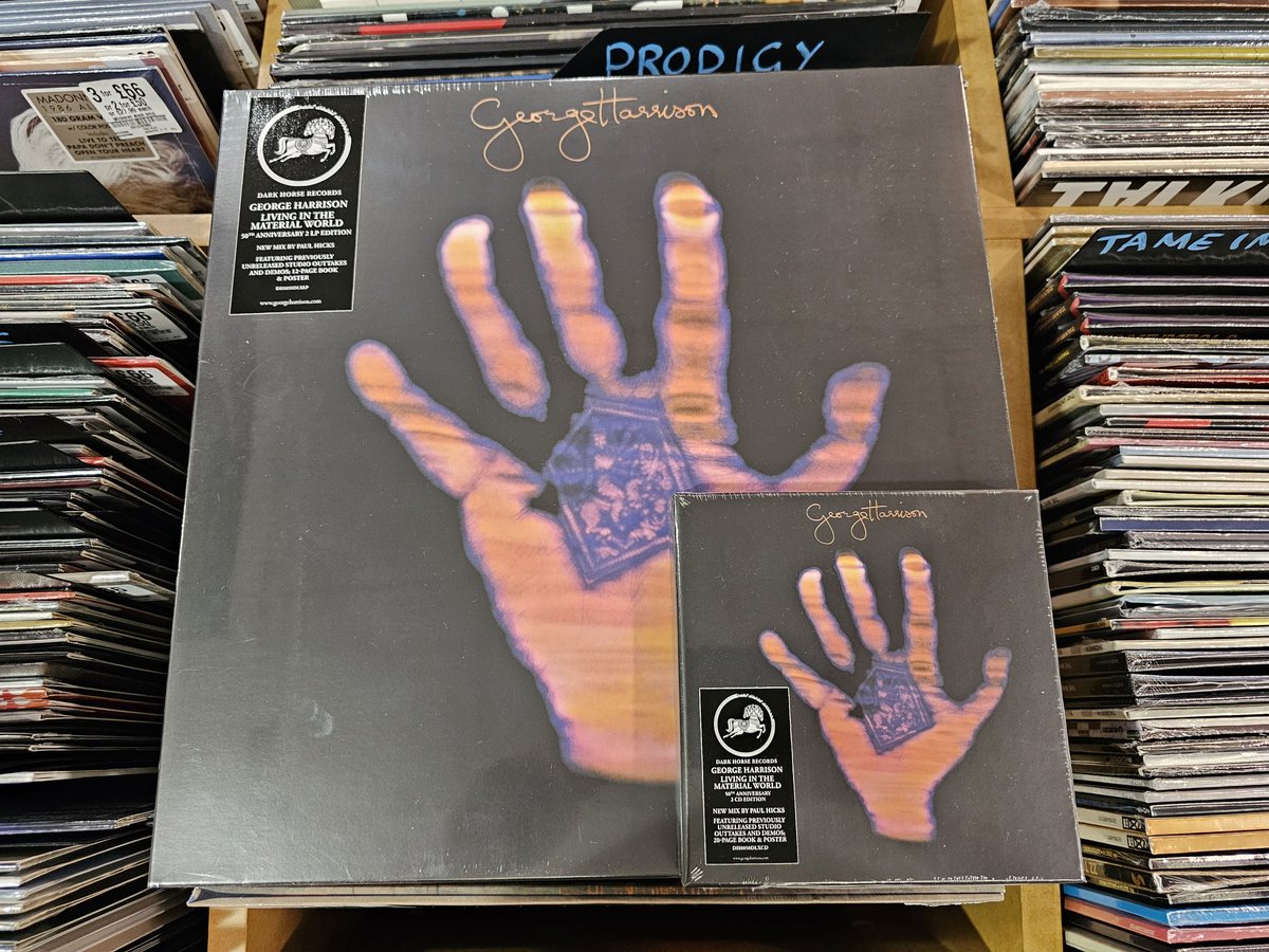 #newmusic #newalbum from <a href="/GeorgeHarrison/">George Harrison</a> #livinginamaterialworld available on CD and vinyl in store now <a href="/ShowcaseCumbria/">Showcase Cumbria</a> <a href="/TheLanesSC/">The Lanes Shopping</a>
