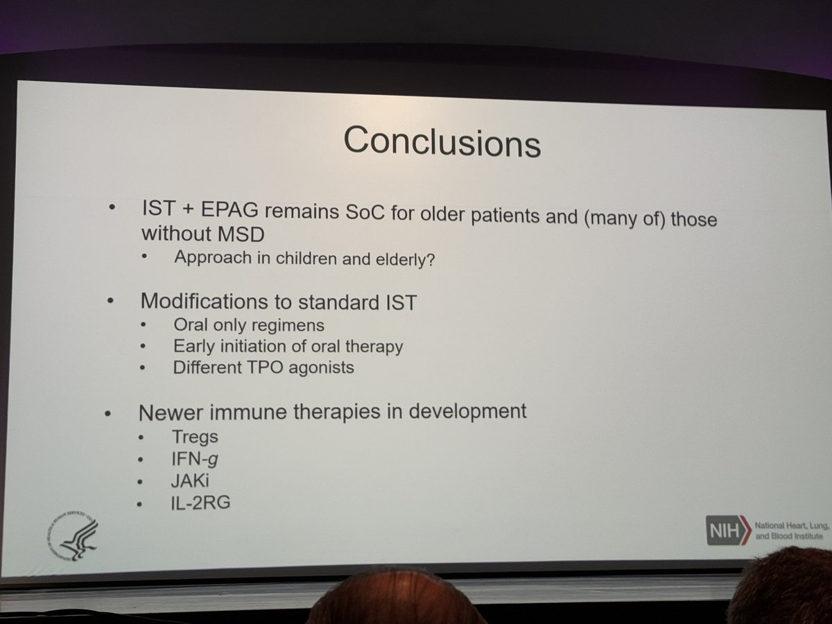 fergutierrezro1's tweet photo. My colleague @emmamgroarke gave an amazing talk about the therapies for #aplastic anemia here at @ESHaematology today! Update on our @nih_nhlbi trial using early initiation of EPAG + CSA preceding ATG and IST in special populations. #ESHBMFS2024 https://t.co/ycOvasMeUu