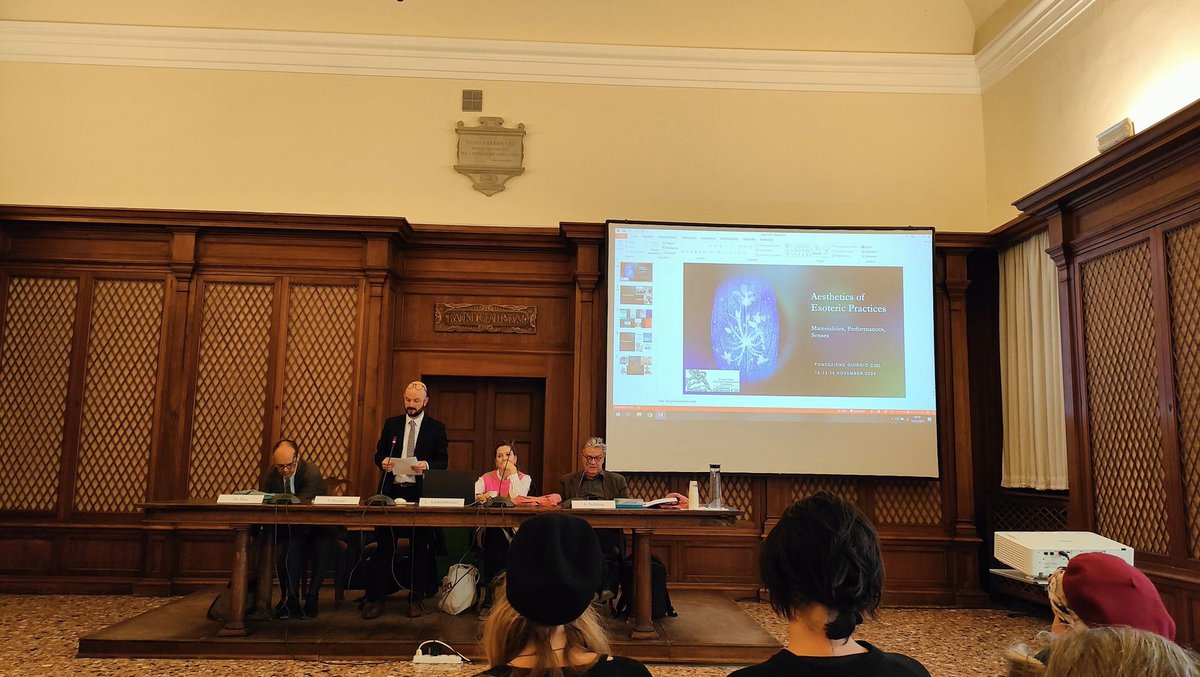 frykwiatkowski's tweet photo. Attending the conference “The Aesthetics of Esoteric Practices” at the @FondazioneGCini was an utterly inspiring experience. Huge thanks to the organizers and everyone who took part in contributing to this amazing event!!! https://t.co/ZLrWCPLPDA