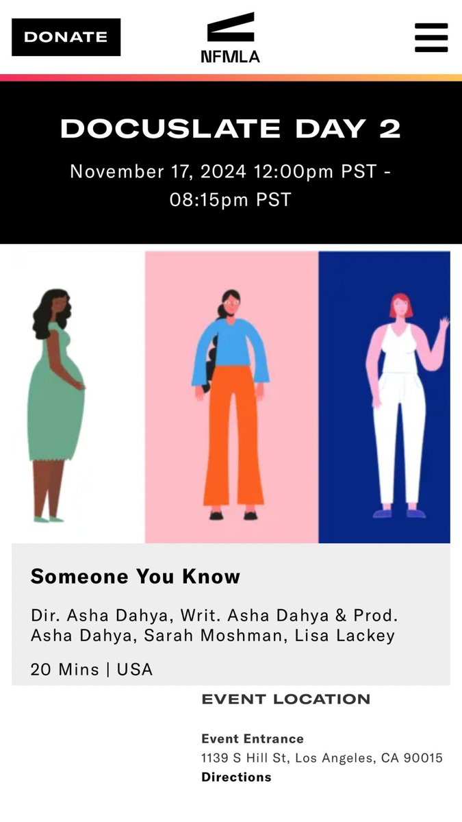 Los Angeles friends! Come to a screening of my short docu about later ab0rtion TOMORROW, at <a href="/NFMLA/">NewFilmmakers LA</a>! Watch Val, Mindy &amp; Sharon share their stories having to navigate a hostile landscape to get the care they needed, even BEFORE Roe fell. Tickets + schedule: nfmlamff2024.eventive.org/schedule/67041…
