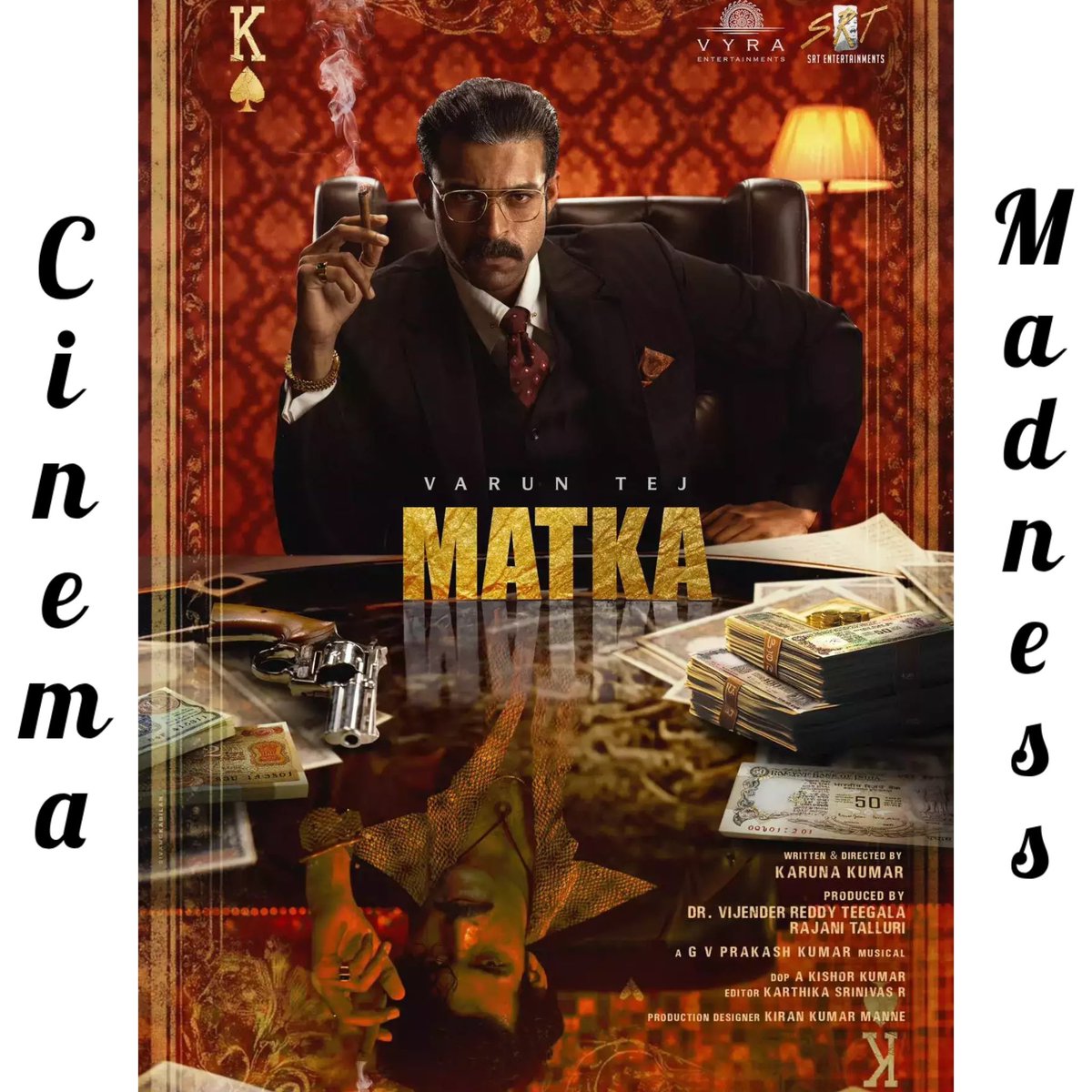 CinemaMadness24's tweet photo. #Matka (Telugu) {1/5} - Mokka🙄

#MatkaReview https://t.co/qDUV77jtr3