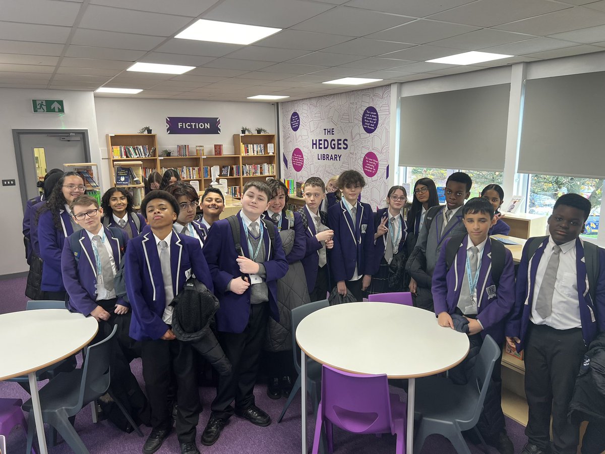 8A2 loved visiting the new Hedges Library Friday. They loved the space (especially the bean bags!) and just having somewhere other then the classroom where they can go to read 📚 

<a href="/AldersleyTeam8/">AldersleyTeam8</a> <a href="/AldersleyHighSc/">AldersleyHighSchool</a> 
<a href="/SecondaryTeach3/">The Hedges Library</a>
