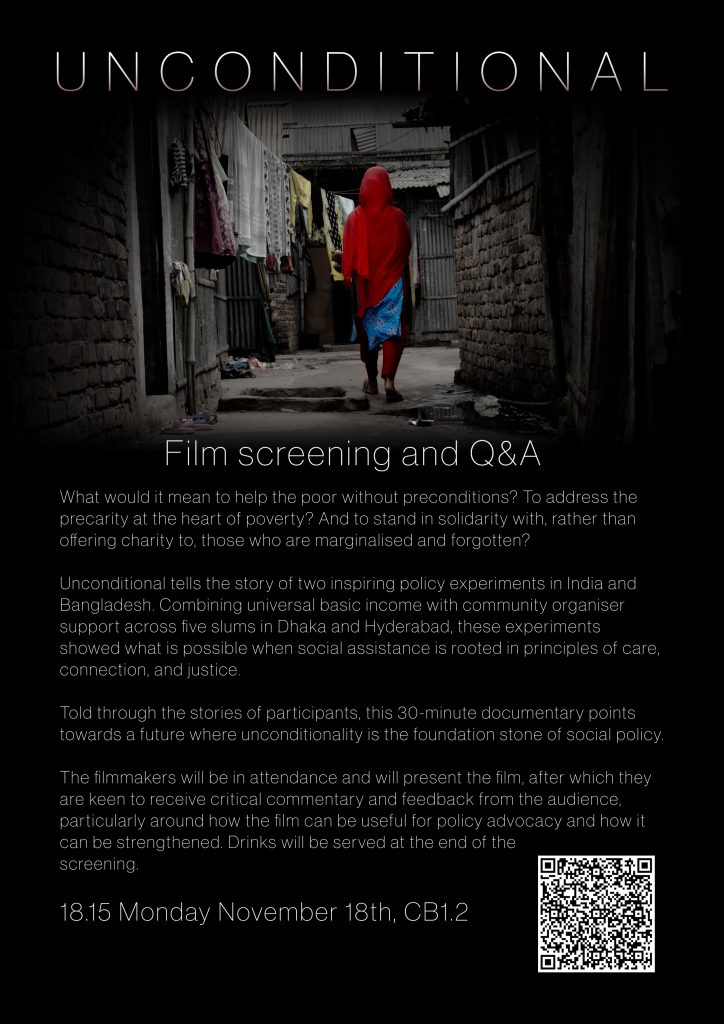 Join us on Monday at 6.15pm to attend the Film Launch "Unconditional"

Free tickets are available here
eventbrite.co.uk/e/documentary-…

We hope to see you there!