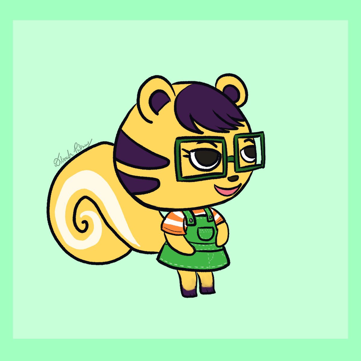drpcreates's tweet photo. Whoops almost forgot to post. I will say I got really into it and all the clothing items and poses come from acnh! You should've seen me looking the full list of tops/dresses to figure out how to dress our villagersonas. Everyone's base colors are their favorite color. (2/2) https://t.co/F2kPrFxJ4D