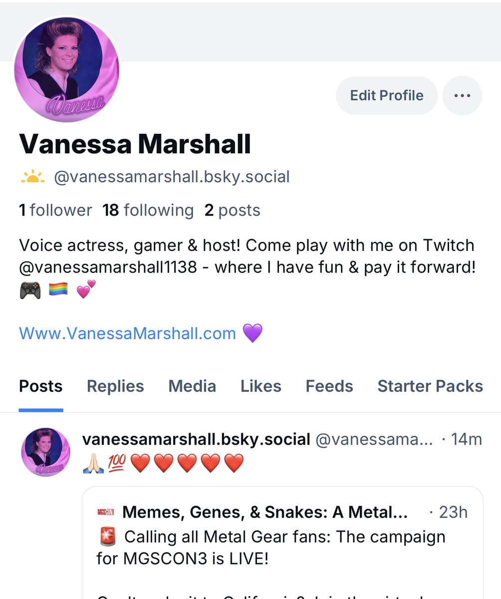 Vanessa Marshall tweet media