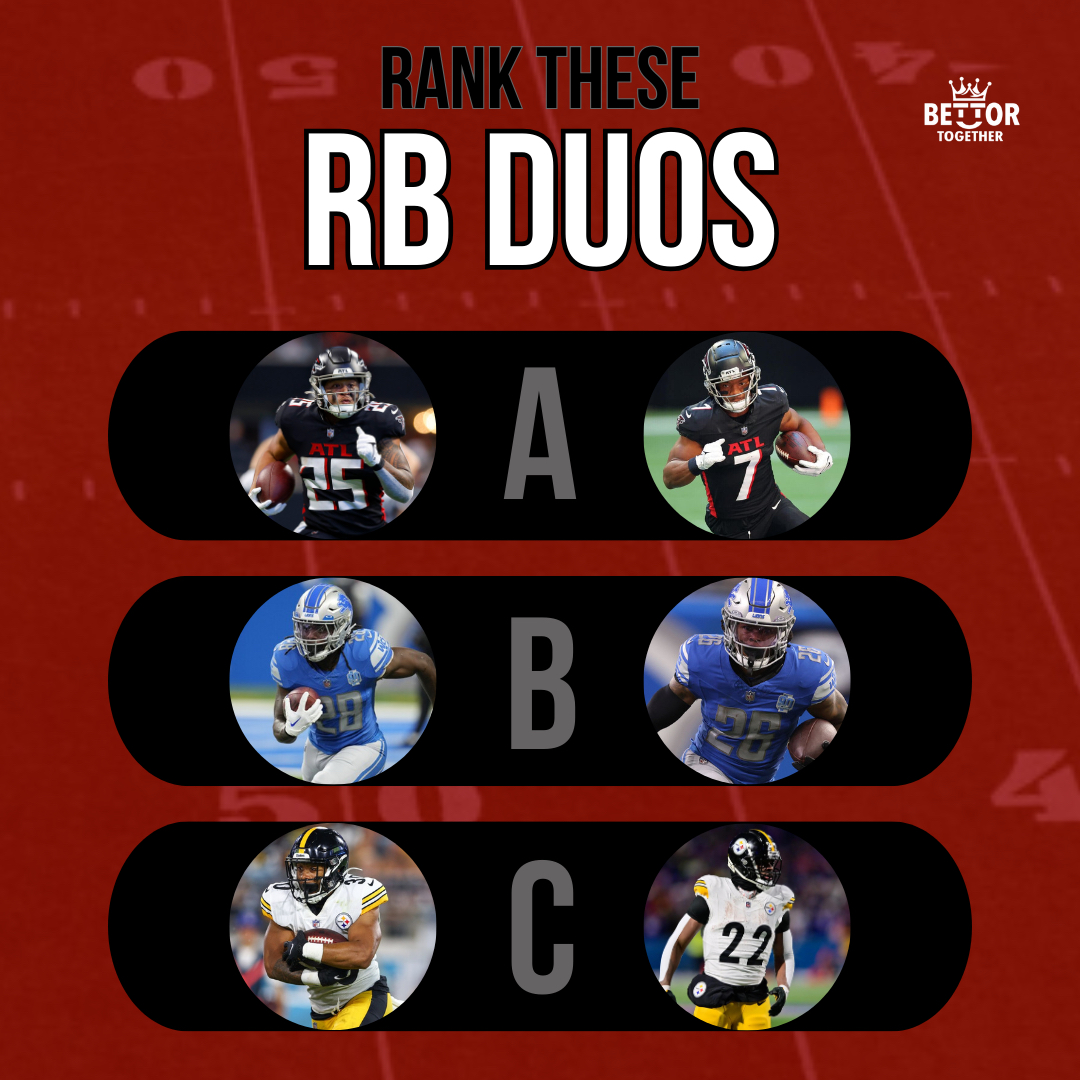 Which duo would you pick?

A, B, or C?

Comment your choice Below!

#nfl #nfltwitter #nflfootball
#nfldraft #americanfootball
#quarterback #nflsunday #espn
#sports #nflnetwork #touchdown
#nflnews #nflplayoffs #football