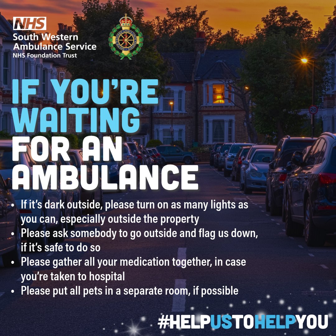 On dark nights, help make is easier for us to find you 👇 

✅ Check that your house number can be seen from the road

✅ Send someone to meet the #TeamSWASFT crews - if possible

✅ If it’s dark, turn on lights to help crews to find you