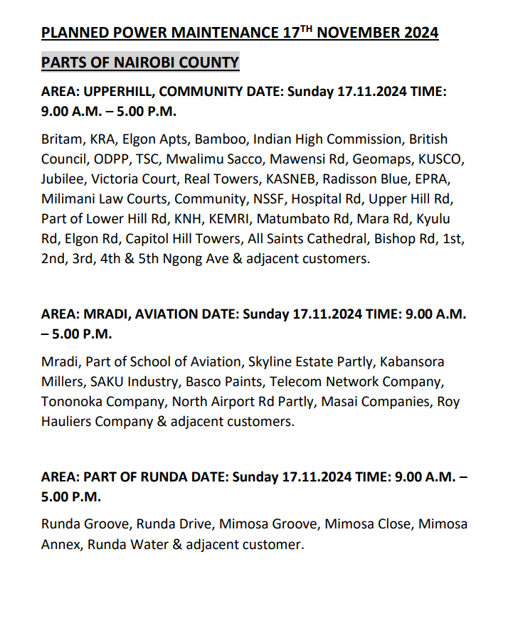 Kenya Power tweet media