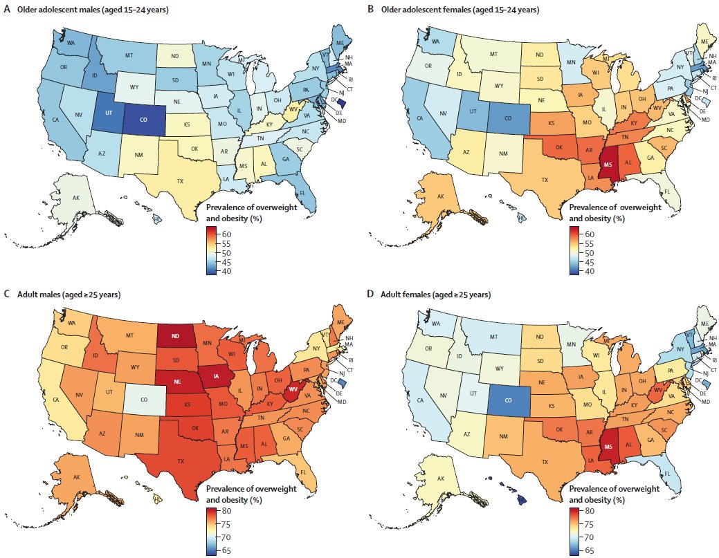 The Lancet (@thelancet) on Twitter photo Without immediate action nearly 260 million people in the USA predicted to have overweight or obesity by 2050, suggests new analysis.
Explore the research ➡️ hubs.li/Q02YcNzB0 Without immediate action nearly 260 million people in the USA predicted to have overweight or obesity by 2050, suggests new analysis.
Explore the research ➡️ hubs.li/Q02YcNzB0