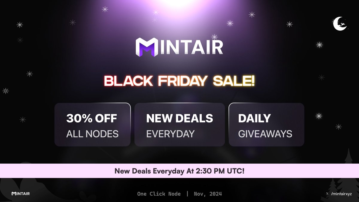 Mintair | One Click Infra tweet media