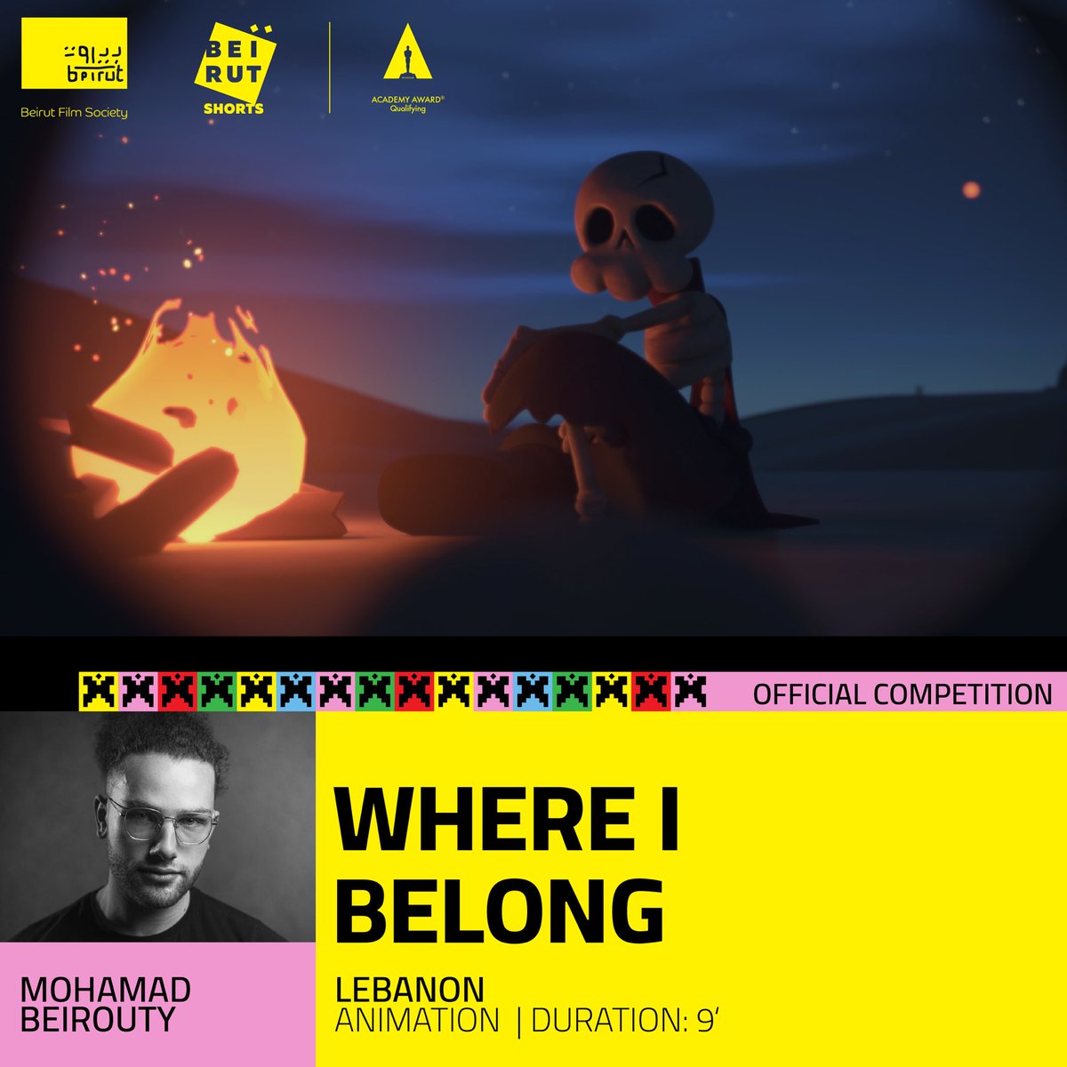 Films that made the cut from the whole world 🗺️ 

This year’s lineup showcases bold stories, competing for the ultimate recognition in this Academy Awards Qualifying Festival.

Mention your crew &amp; cast 🗺️ 

#BeirutShorts2024 #BS2024 #Rebirth #OfficialSelection