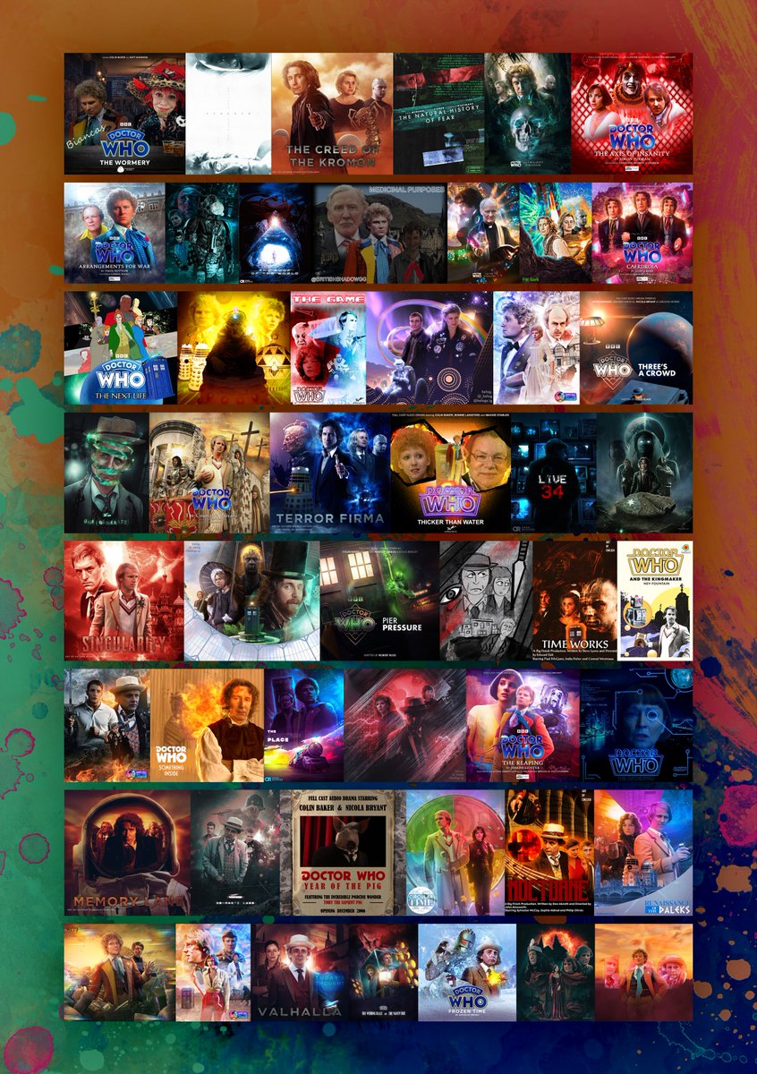 The end of #BFat25.

What a great journey and we thank to every single person who have participated in this project to celebrate Big Finish's 25th anniversary (unofficially)!

Almost over 100 artwork pieces and we are so, so proud of all the BFat25 artists 💙 #DoctorWho