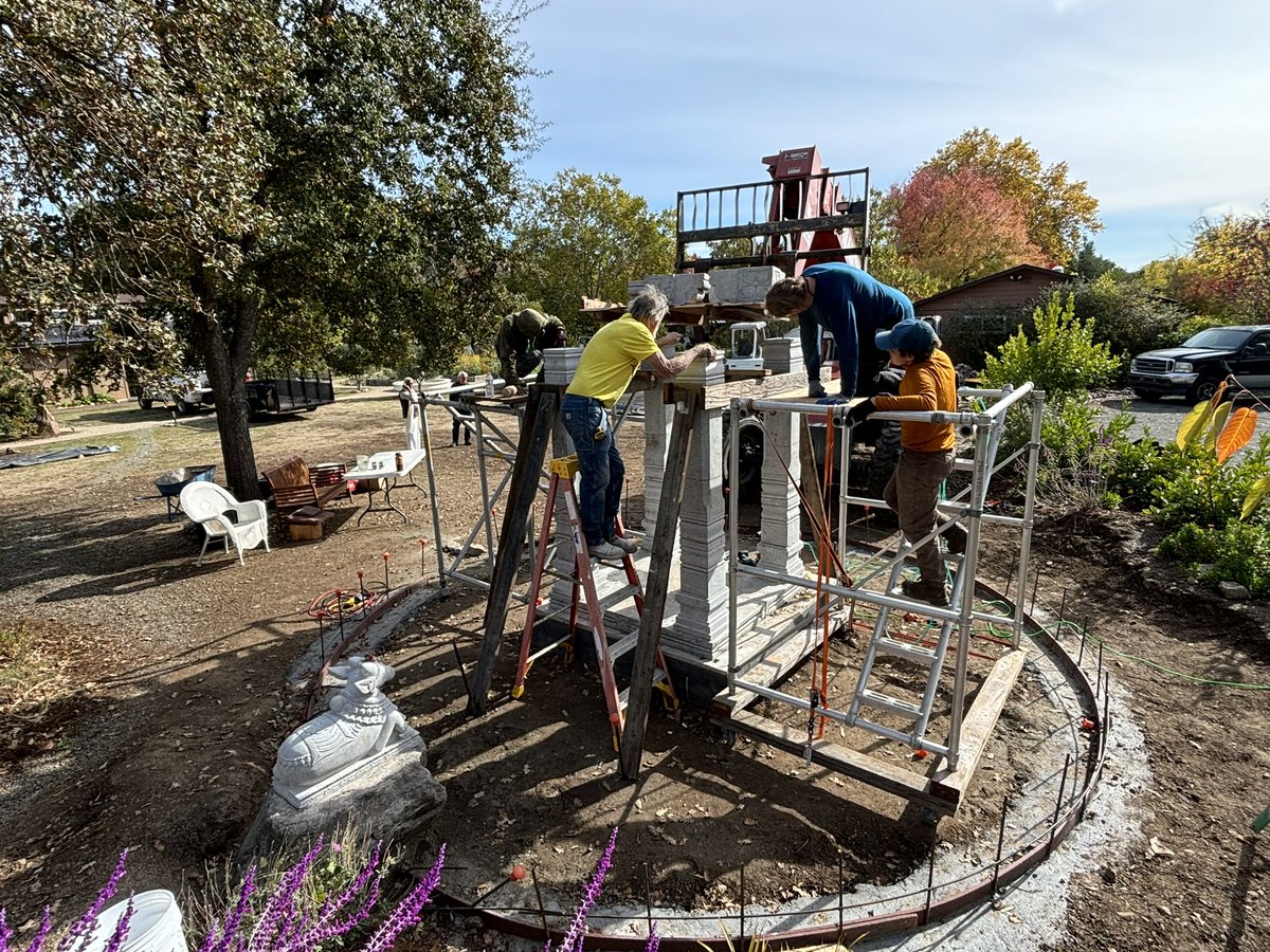 We’re building a new Shiva temple today at Sonoma Ashram.