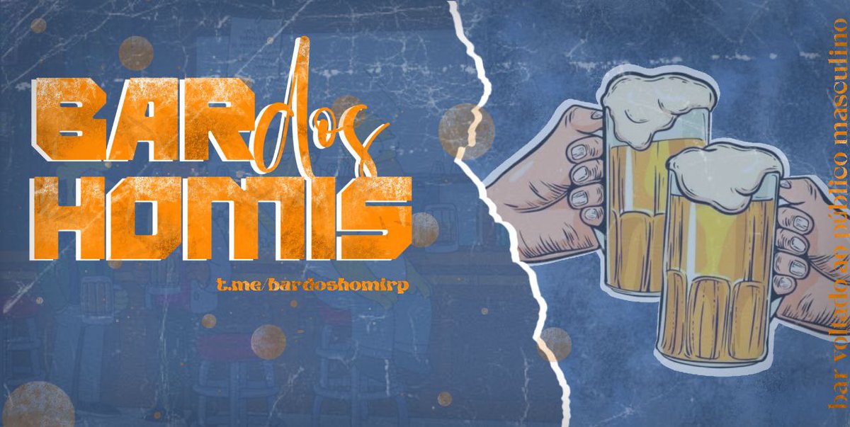 ㅤㅤㅤㅤ𝖡𝖺𝗋 𝖽𝗈𝗌 𝖧𝗈𝗆𝗂 🍻

Somos um squad para o público masculino, criado no intuito de diversão e companheirismo. Dentro do Bar, você terá a oportunidade de participar dos eventos e das competições, além de fazer amizades incríveis.
t.me/bardoshomirp