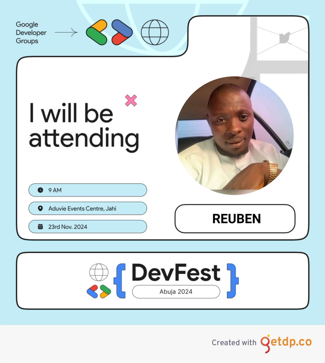 tbagz100's tweet image. We are all ready for #DevfestAbuja2024  getdp.co/devfestabuja24