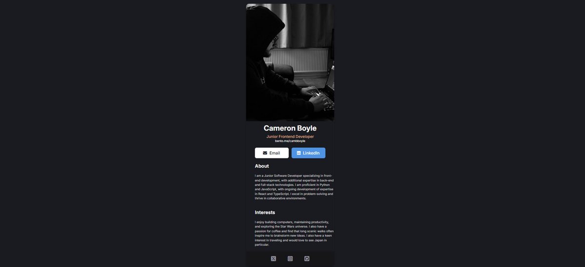 Cameron | Software Engineer tweet media