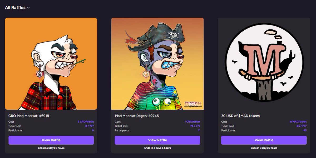 Mad Meerkat 6918 is now available on raffle.madmeerkat.io.

$MAD tokens giveaway has been extended as well. LFGM.

#MAD4LIFE