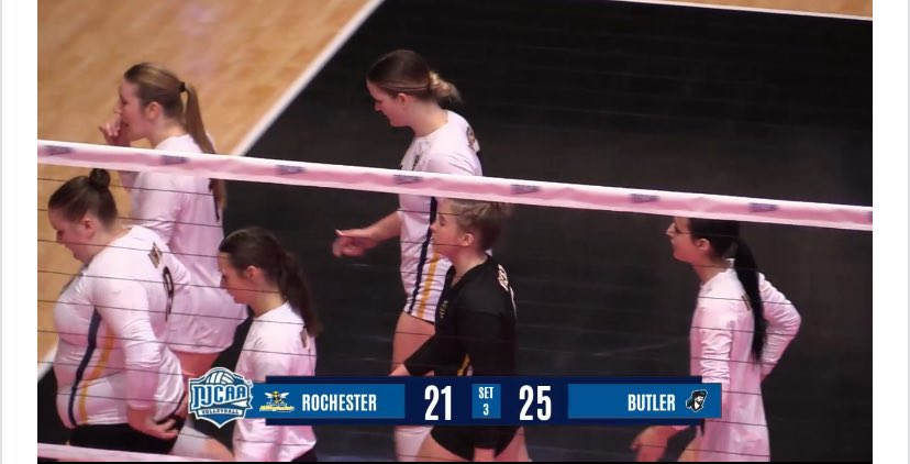 RCTC falls 21-25 and now trails 2-1 heading to the fourth set.