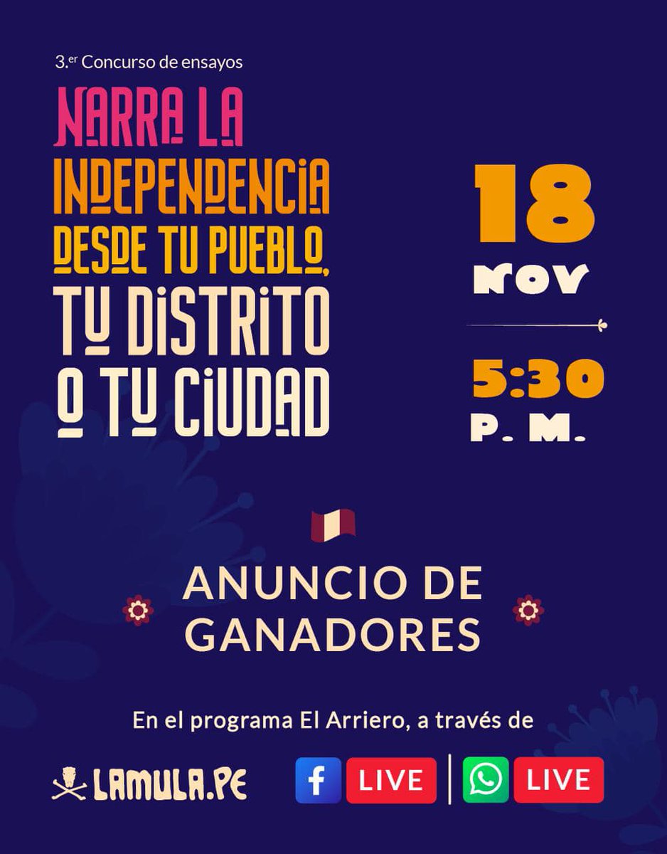 Narra la independencia desde tu pueblo tweet media