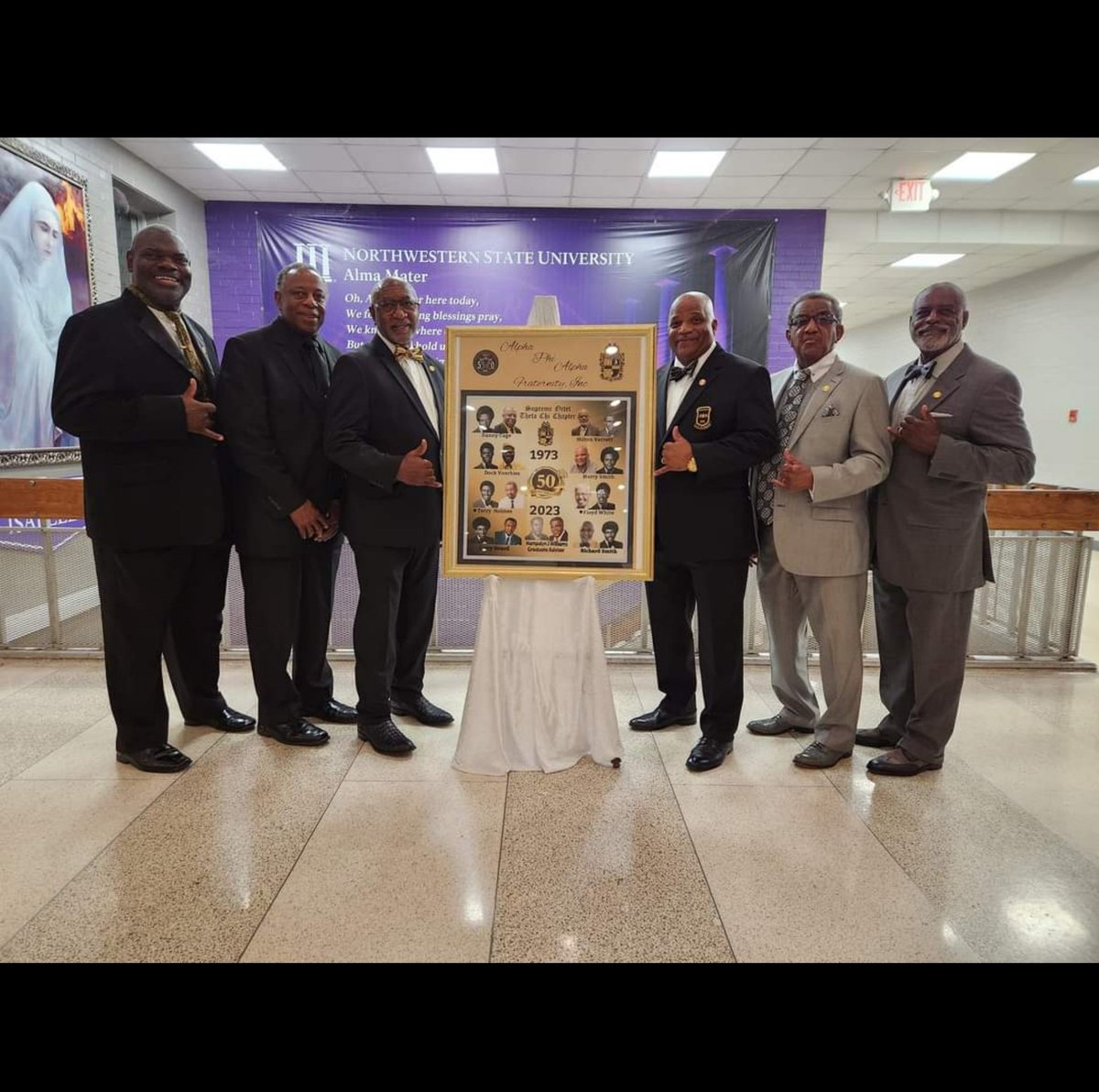 ThetaChiAlphas's tweet image. On this day for the past 51 years, the Theta Chi Chapter of Alpha Phi Alpha Fraternity, Inc., has existed on the campus of Northwestern State University in Natchitoches, Louisiana. It was founded by Brother Hampdyn Williams with our Charter Members coined as the Supreme Octet.