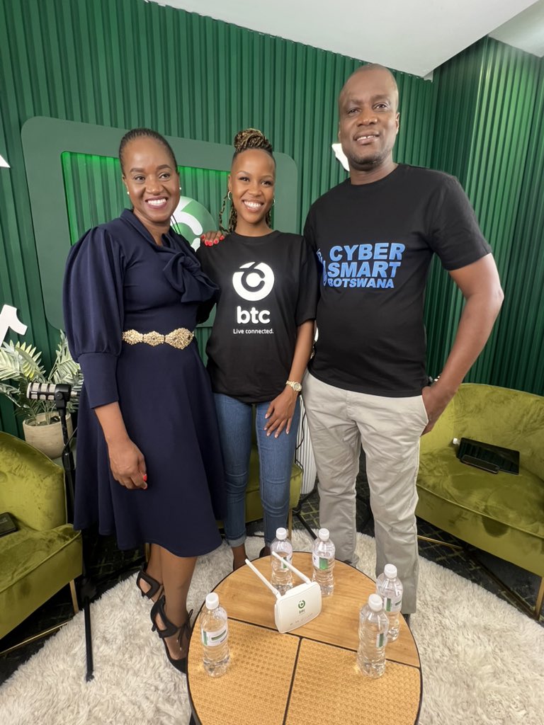 Recently had the pleasure of participating in a live discussion about safe and risky online behaviors on the BTC Podcast in Botswana. Hosted by Kedi Molosiwa, I was joined, in the discussion by fellow cybersecurity awareness advocate Ms Segametsi Mafa from Service Xcellence.