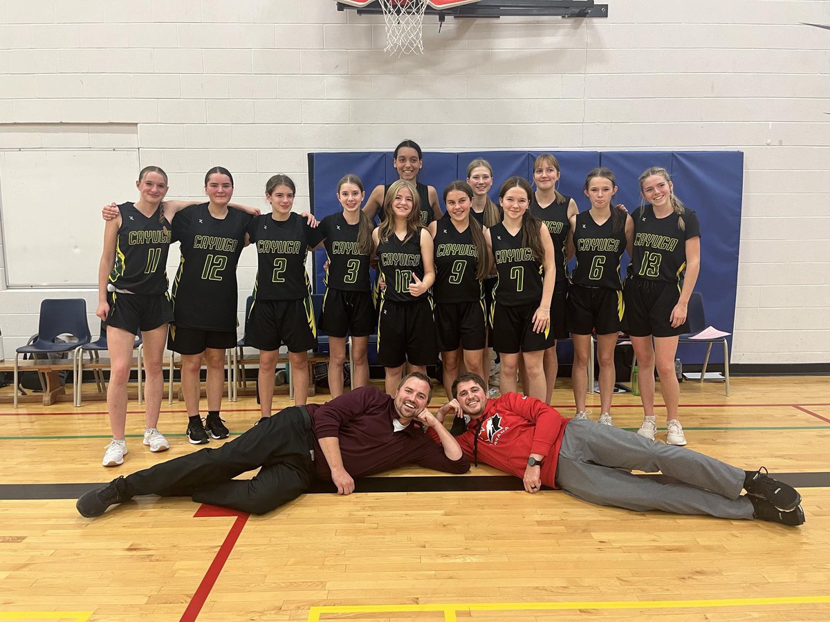 mrsamitchell04's tweet image. Congratulations to our @CayugaSchool Junior girls basketball team for getting to CWOSSA! @GEDSB