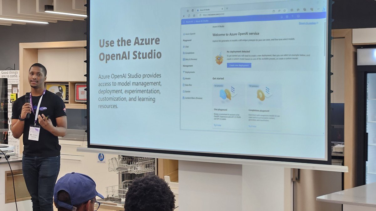 DikoSomeleze's tweet image. As part of the late afternoon sessions, I showcased how to Build a ChatBot 🤖 using Azure OpenAI Service, Blazor and Azure Cosmos DB at the .NET Conference Johannesburg Community Edition 💯
#dotNETConf #dotnet