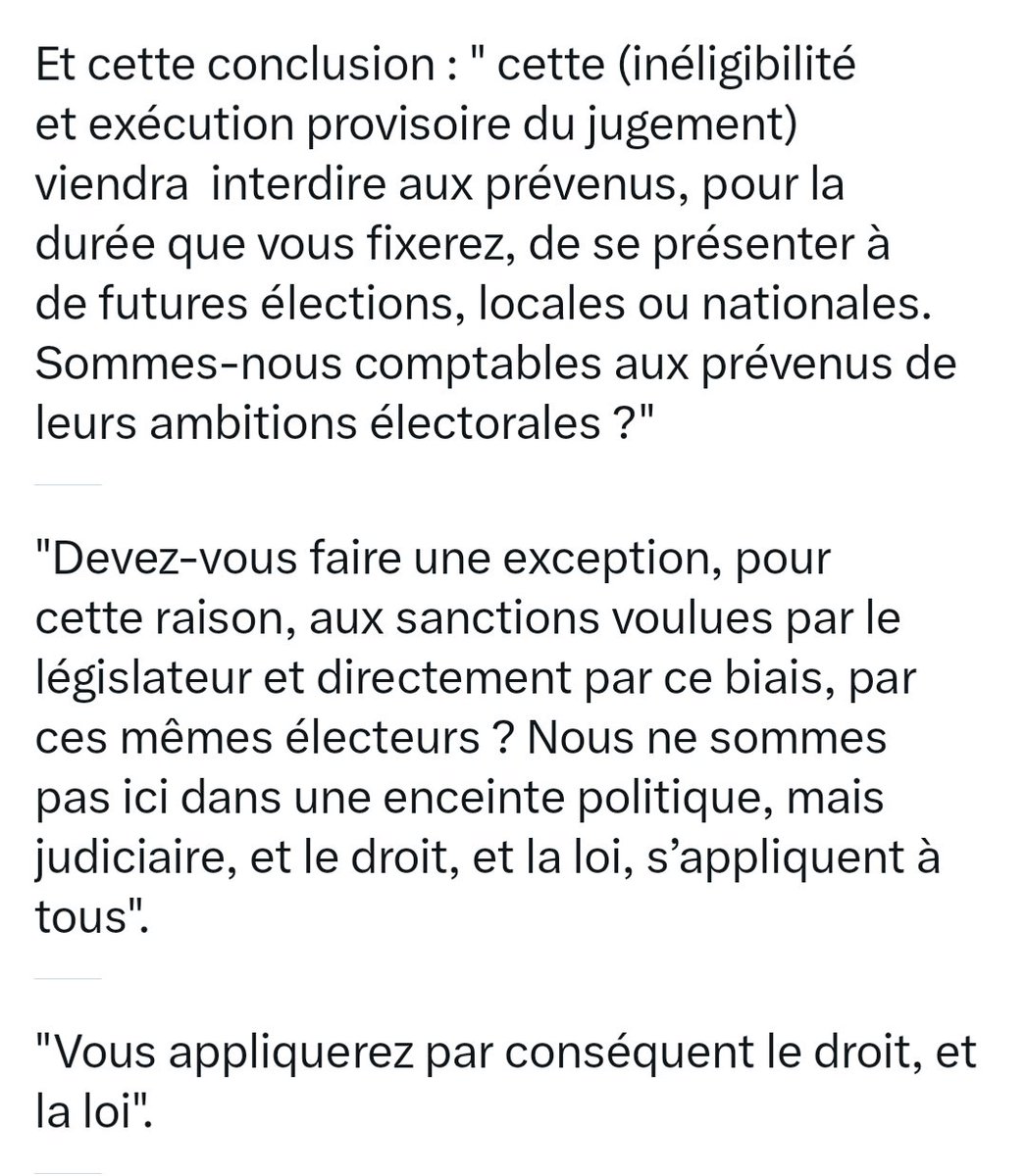 Nain_Portekoi's tweet photo. Bonjour @GDarmanin , @J_Bardella (et autres)le parquet avait tellement prévu votre réaction à ses réquisitions qu'il vous a répondu par avance dans ses conclusions.
Voilà.
Clair, net, précis. https://t.co/vp63Xa5x3c
