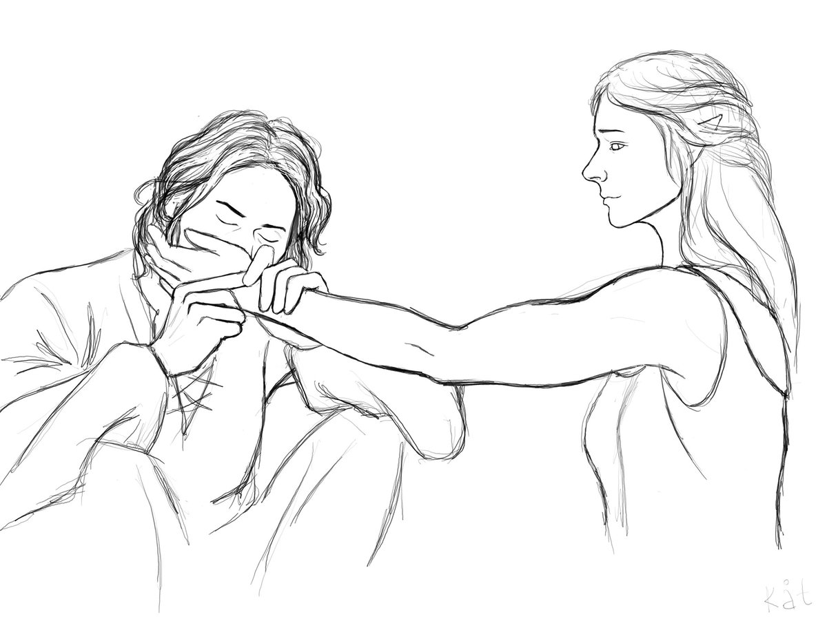 lucemond4life's tweet image. Hello
#haladriel #trop #sketch #galadriel #halbrand