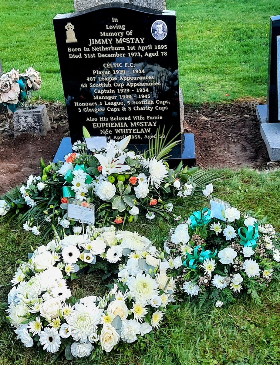 Great turn out today to commemorate the great Jimmy McStay, former Celtic player, captain and manger. 
We all did Jimmy proud.