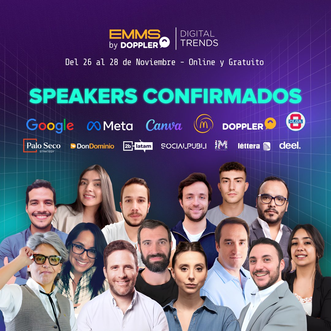 bichadecampo's tweet photo. 🔥 EMMS Digital Trends 2024 🤩
📅 Del 26 al 28 de noviembre
📢 Conferencias y Workshops
👥 Espacio de Networking
Sumate!!!! Mirá toda la info
👉 https://t.co/HwNpIW7AHX
#EMMS https://t.co/gImaKbZi8W