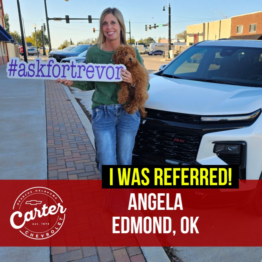 tleffingwell3's tweet image. Congratulations to my new friend Angela, and her new Traverse! Thanks again, Angela! #makingfriends #askfortrevor #referralswork #carterversary #carterchevrolet #theroadto400 #tellyourfriends #repeatbuyersarebest