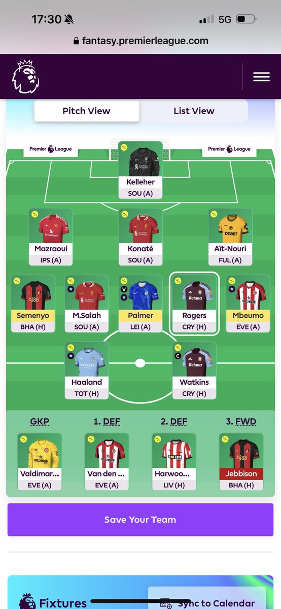 Fpl_SetNforget's tweet photo. @FPLReaction Yeah course 👌 https://t.co/V7KnXdTEuM