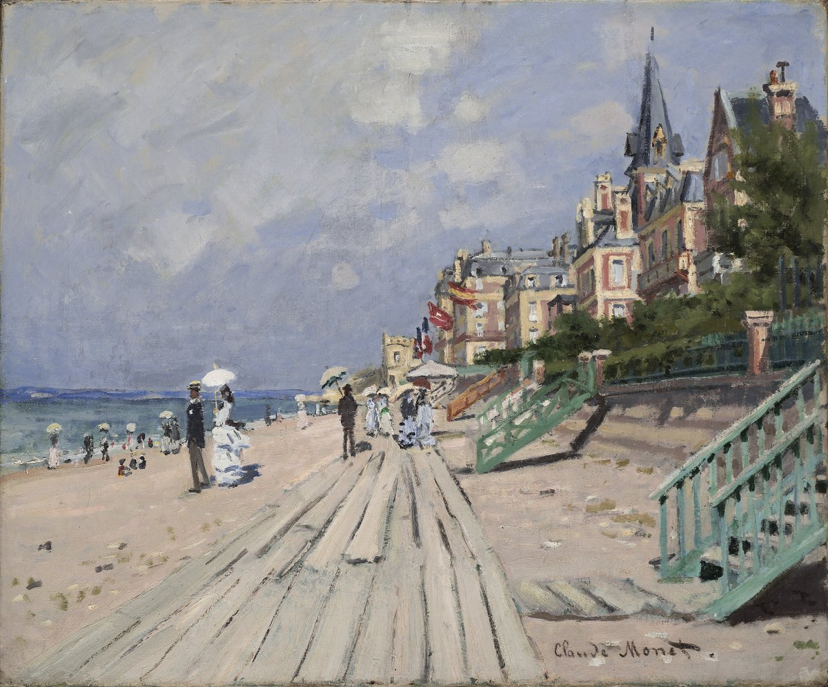 historik_'s tweet photo. La Plage à Trouville par Claude Monet ☂️ https://t.co/Z1OYyynY4Y
